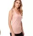 Next Level 1533 The Ideal Racerback Tank in Desert pink side view