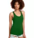 Next Level 1533 The Ideal Racerback Tank in Kelly green front view