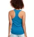 Next Level 1533 The Ideal Racerback Tank in Turquoise back view