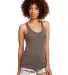 Next Level 1533 The Ideal Racerback Tank in Warm gray front view