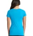 Next Level 1510 The Ideal Crew in Turquoise back view