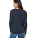Bella 8852 Womens Long Sleeve Flowy T-Shirt With R in Midnight back view