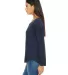 Bella 8852 Womens Long Sleeve Flowy T-Shirt With R in Midnight side view