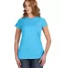 8138 J. America - Women's Glitter T-Shirt MAUI BLUE front view