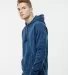 8613 J. America - Cosmic Poly Hooded Pullover Swea ROYAL FLECK side view