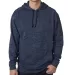 8613 J. America - Cosmic Poly Hooded Pullover Swea ROYAL FLECK front view