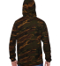 8615 J. America Tailgate Hooded Fleece Pullover in Camouflage back view