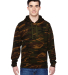 8615 J. America Tailgate Hooded Fleece Pullover in Camouflage front view