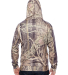 8615 J. America Tailgate Hooded Fleece Pullover in Outdoor camo back view