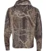 8615 J. America Tailgate Hooded Fleece Pullover OUTDOOR CAMO back view
