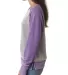 8927 J. America Women's Zen Fleece Raglan Sleeve C CEMENT/ VERY BRY side view