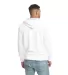 Next Level 9301 Unisex French Terry Pullover Hoody in Wht/ hthr gray back view