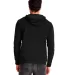 Next Level 9301 Unisex French Terry Pullover Hoody in Black/ black back view