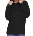 Next Level 9301 Unisex French Terry Pullover Hoody in Black/ black front view