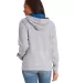 Next Level 9301 Unisex French Terry Pullover Hoody in Hthr grey/ royal back view