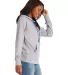 Next Level 9301 Unisex French Terry Pullover Hoody in Hthr grey/ royal side view