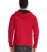 Next Level 9301 Unisex French Terry Pullover Hoody in Red/ black back view