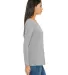 BELLA+CANVAS 8855 Womens Flowy Long Sleeve V-Neck in Athletic heather side view