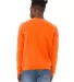 BELLA+CANVAS 3945 Unisex Drop Shoulder Sweatshirt in Orange back view