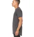 BELLA+CANVAS 3006 Long T-shirt in Dark gry heather side view