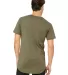 BELLA+CANVAS 3006 Long T-shirt in Heather olive back view