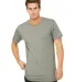 BELLA+CANVAS 3006 Long T-shirt in Heather stone front view