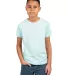 Next Level 3312 Boys CVC Crew Tee in Ice blue front view