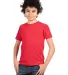 Next Level 3312 Boys CVC Crew Tee in Red front view
