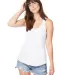 Alternative Apparel AA5054 Backstage 50/50 Tank in White front view