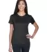  UltraClub 8620L Ladies' Cool & Dry Basic Performa BLACK front view