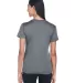  UltraClub 8620L Ladies' Cool & Dry Basic Performa CHARCOAL back view