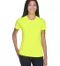  UltraClub 8620L Ladies' Cool & Dry Basic Performa BRIGHT YELLOW front view