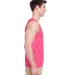 Gildan 5200 Heavy Cotton Tank Top in Safety pink side view