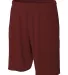 N5338 A4 Drop Ship Men's 9 Inseam Pocketed Perform in Maroon front view
