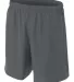 NB5343 A4 Drop Ship Youth Woven Soccer Shorts in Graphite front view