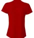 NW3254 A4 Drop Ship Ladies' Shorts Sleeve V-Neck B in Scarlet back view