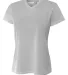 NW3254 A4 Drop Ship Ladies' Shorts Sleeve V-Neck Birds Eye Mesh T-Shirt Catalog catalog view