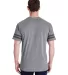 LAT 6937 Adult Fine Jersey Football Tee GRAN HTH/ VN SMK back view