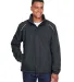 88224 Ash City - Core 365 Men's Profile Fleece-Lin CARBON front view