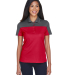 CE101W Ash City - Core 365 Ladies' Balance Colorbl in Classc red/ crbn front view