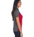 CE101W Ash City - Core 365 Ladies' Balance Colorbl in Classc red/ crbn side view