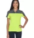 CE101W Ash City - Core 365 Ladies' Balance Colorbl SFTY YLW/ CRBN front view