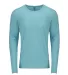 6071 Next Level Men's Triblend Long-Sleeve Crew Te in Tahiti blue front view