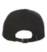 Yupoong 6245CM Unstructured Classic Dad Hat BLACK back view