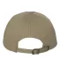 Yupoong 6245CM Unstructured Classic Dad Hat KHAKI back view