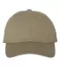 Yupoong 6245CM Unstructured Classic Dad Hat KHAKI front view