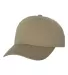 Yupoong 6245CM Unstructured Classic Dad Hat KHAKI side view