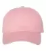 Yupoong 6245CM Unstructured Classic Dad Hat PINK front view
