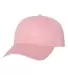 Yupoong 6245CM Unstructured Classic Dad Hat PINK side view