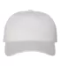 Yupoong 6245CM Unstructured Classic Dad Hat WHITE front view